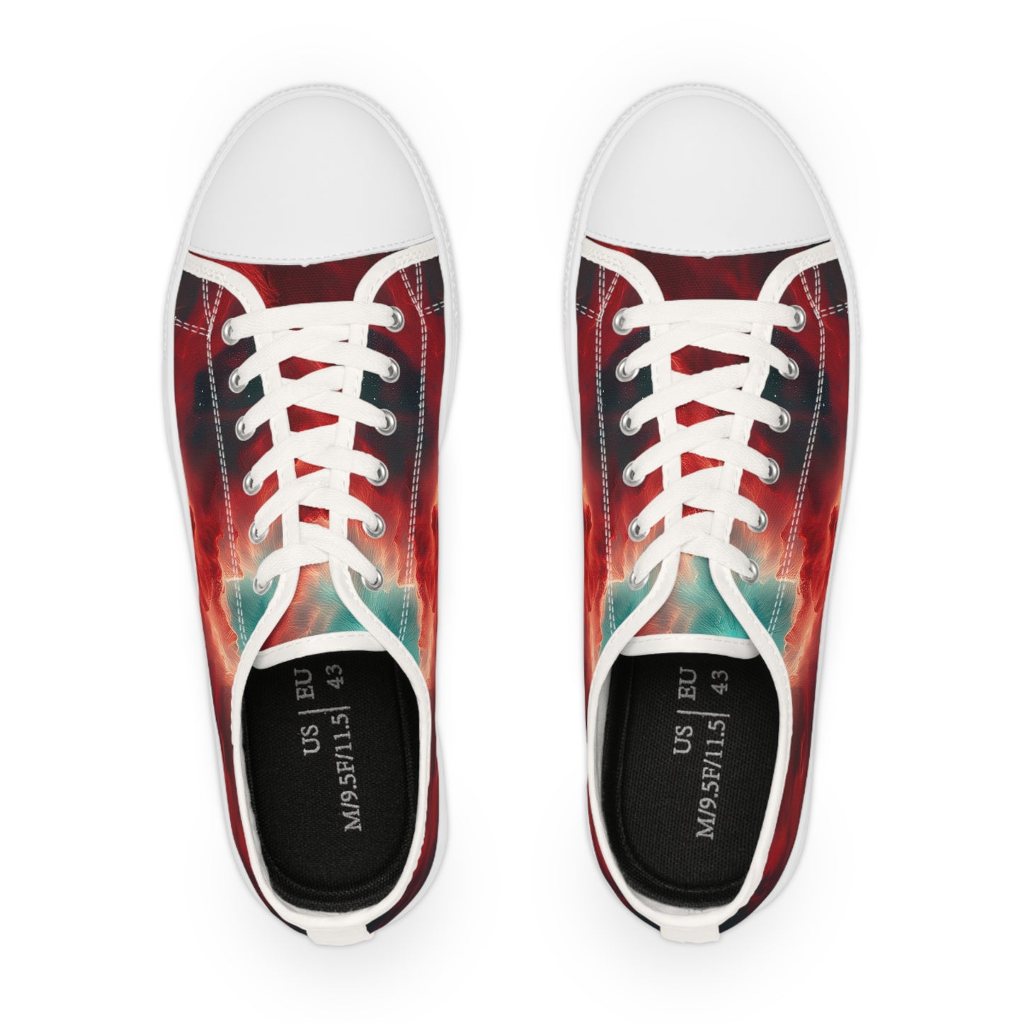 Liverpool Red Galaxy Men's Low Top Sneakers