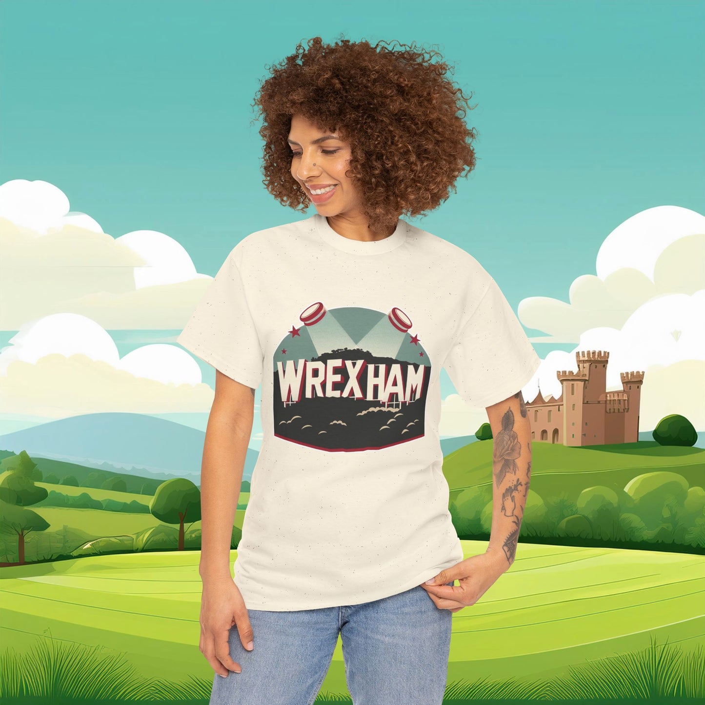 Wrexham Hollywood Sign Tee