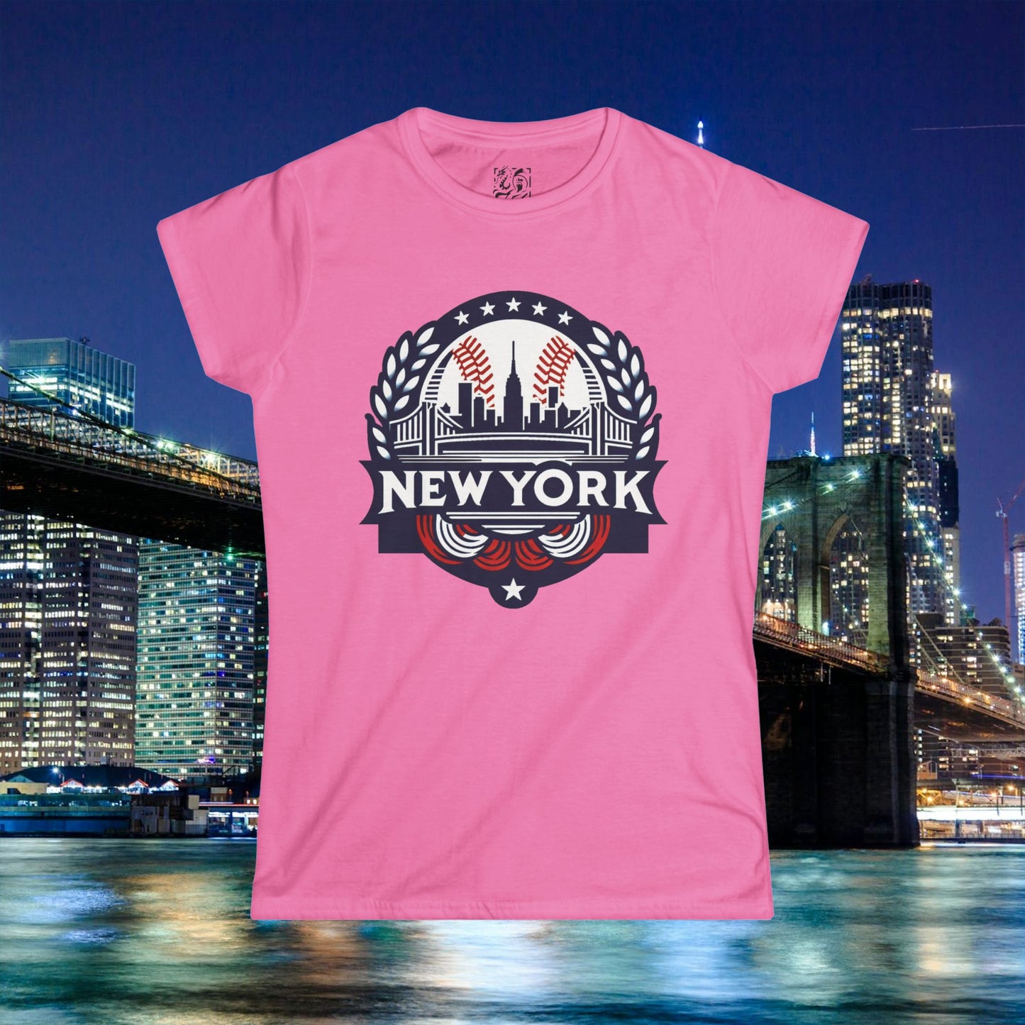 New York Bronx Baseball Women's Softstyle Tee