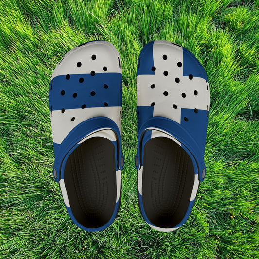 The Greek Flag Foam Clogs