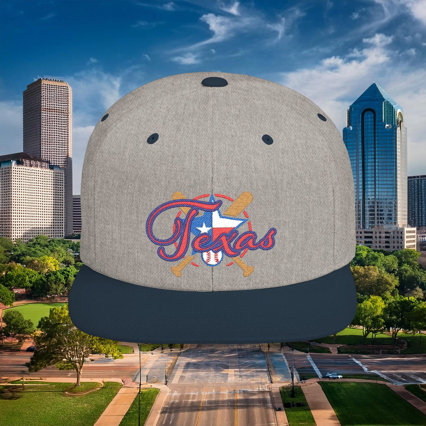 Texas Baseball Flat Bill Snapback