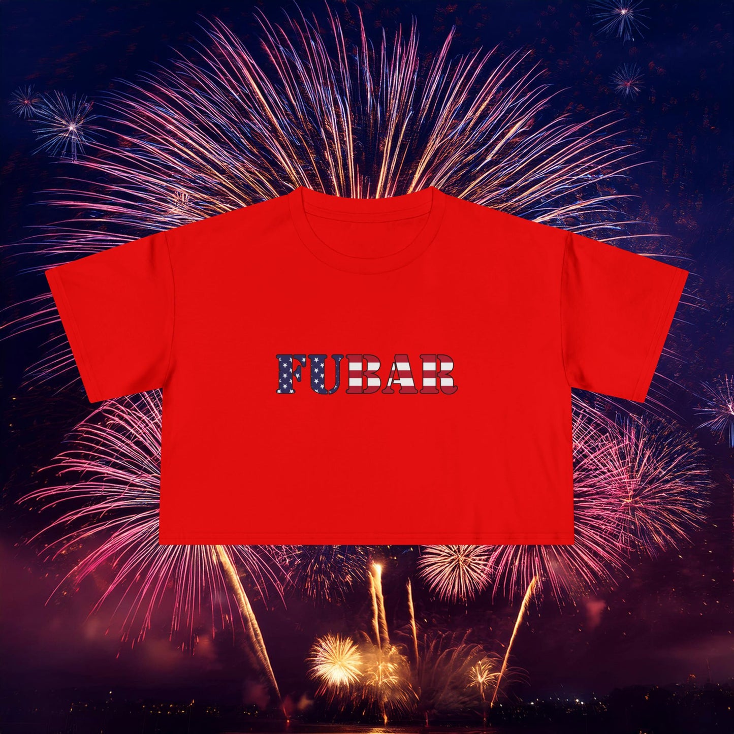 USA FUBAR Women's Crop Tee