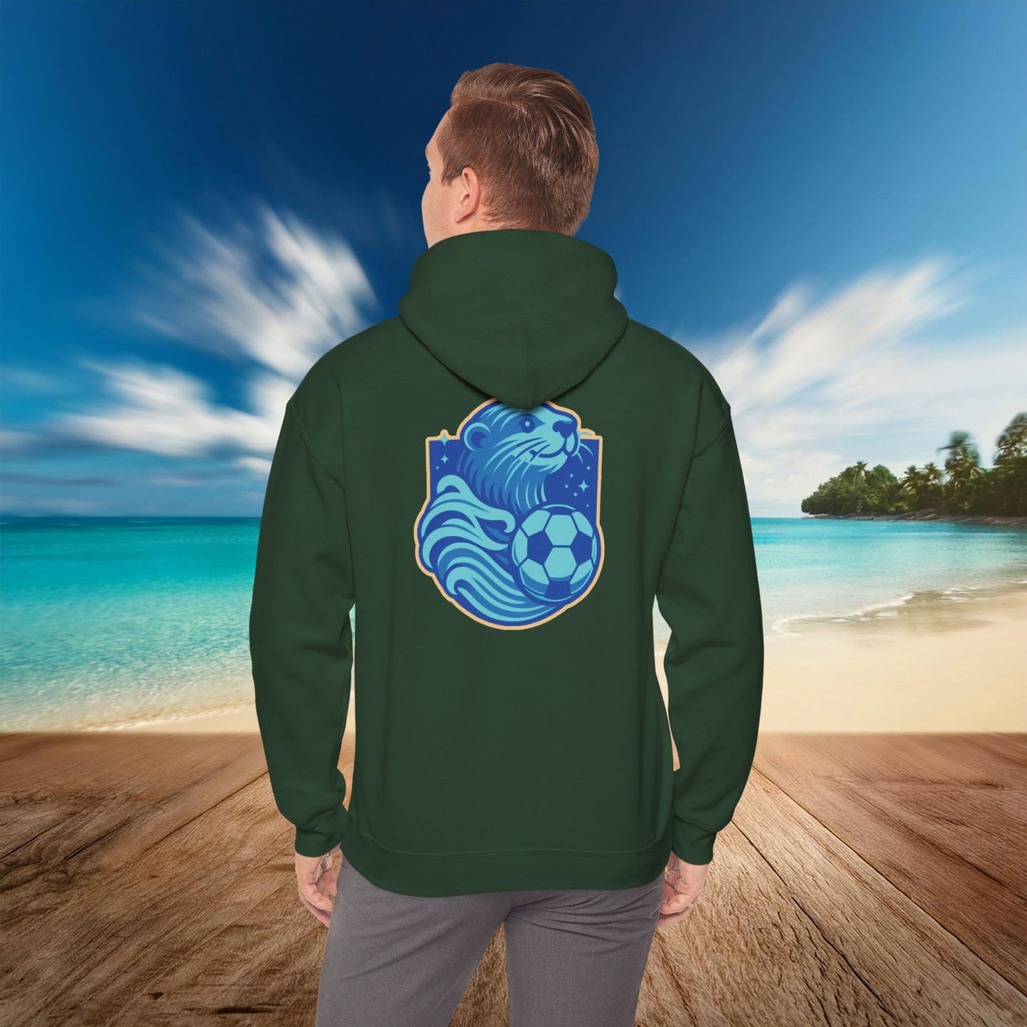 Sea Otter Soccer Logo Hoodie