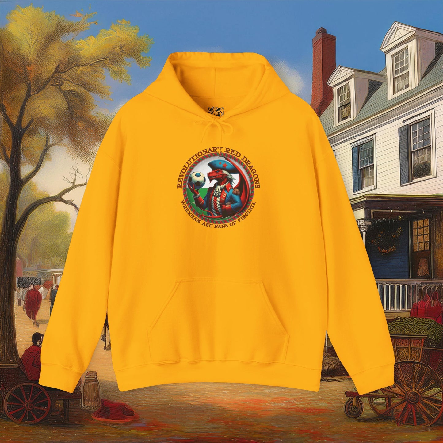 Revolutionary Red Dragons Crest Hoodie - Alternate