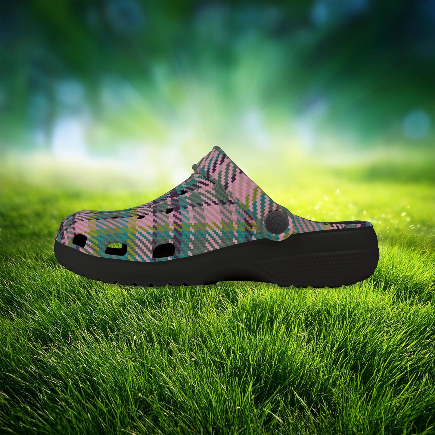 Spring Plaid Kid's Foam Clogs