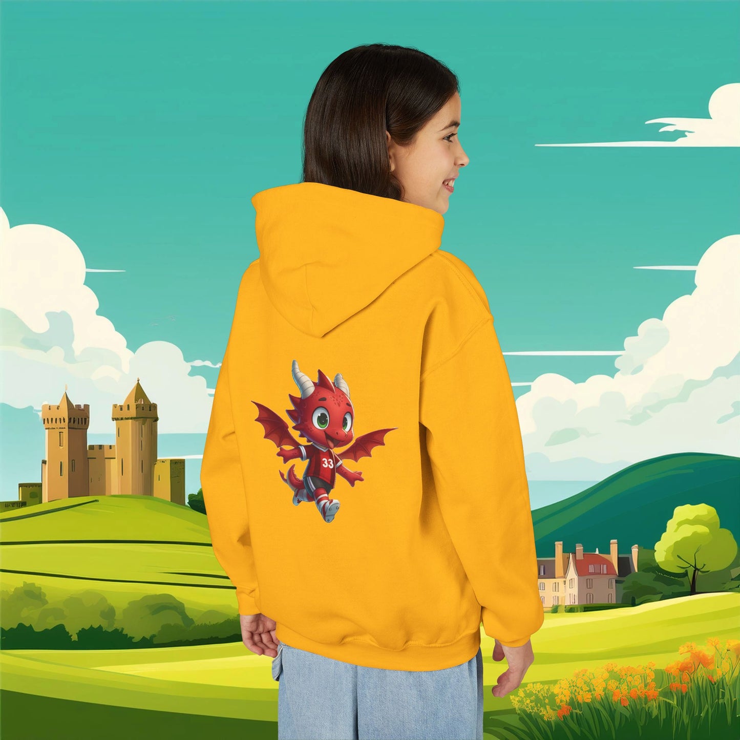 Wrecsam Mini Red Dragon Youth Hoodie