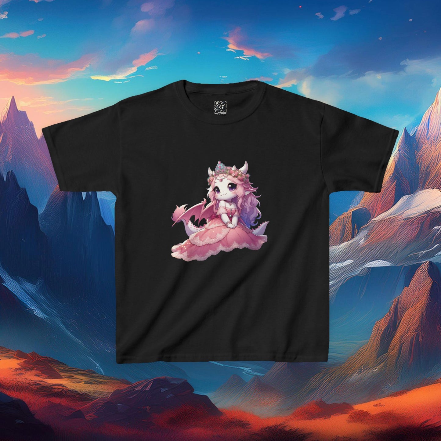 Pink Dragon Princess Kids Tee