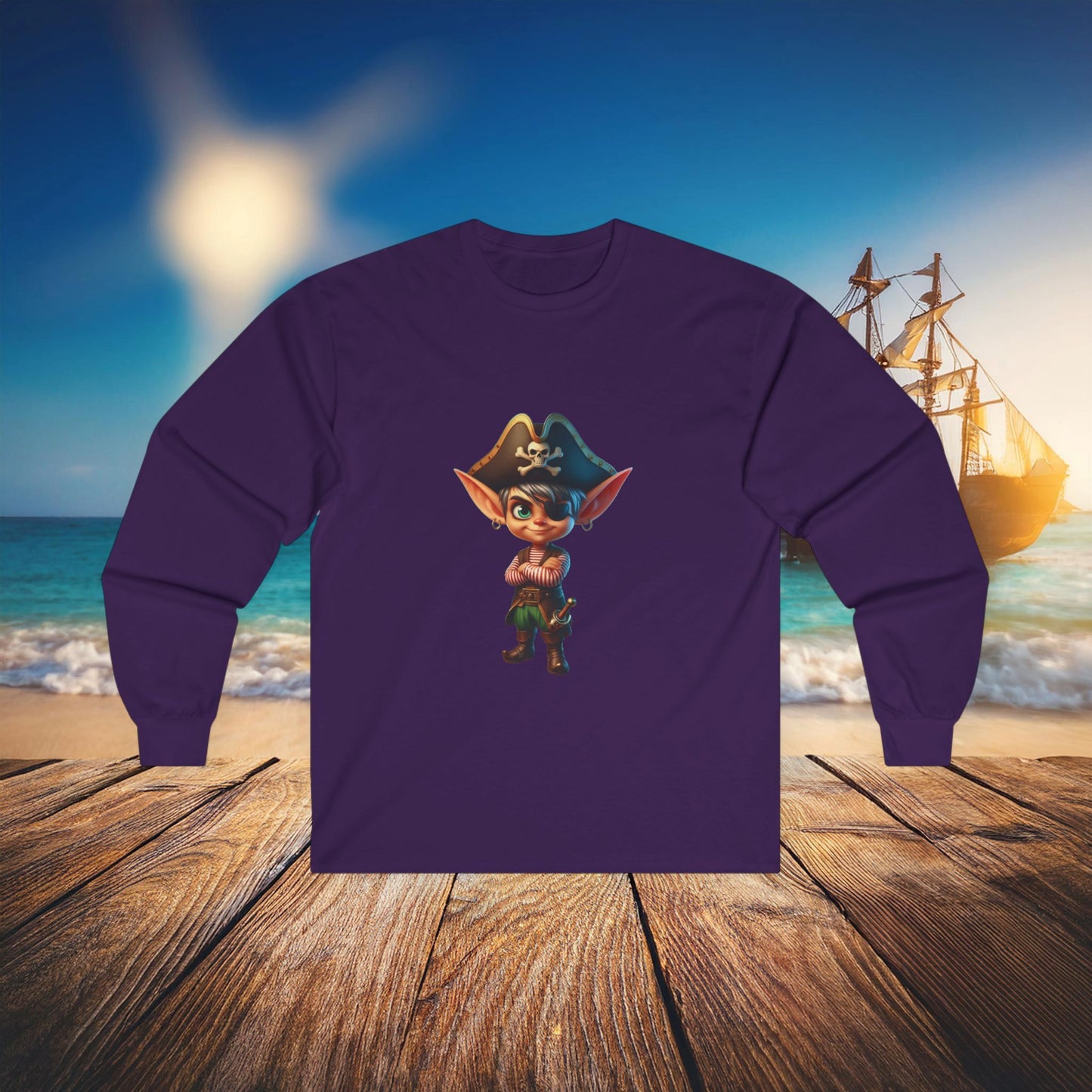 Elf Pirate Long Sleeve Tee