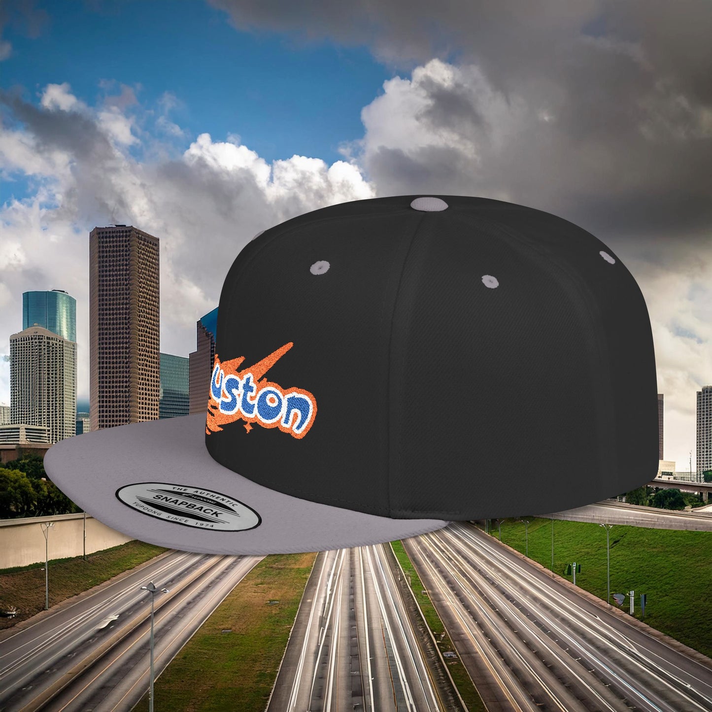 Houston Asteroid Flat Bill Snapback