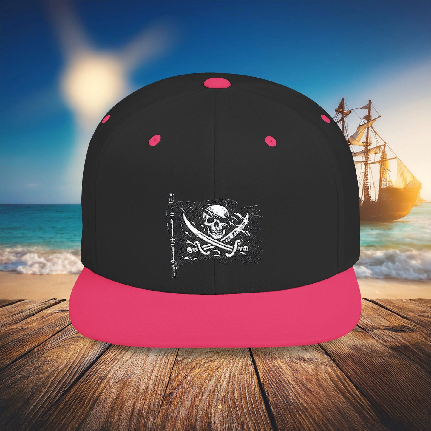 Jolly Roger Flat Bill Snapback