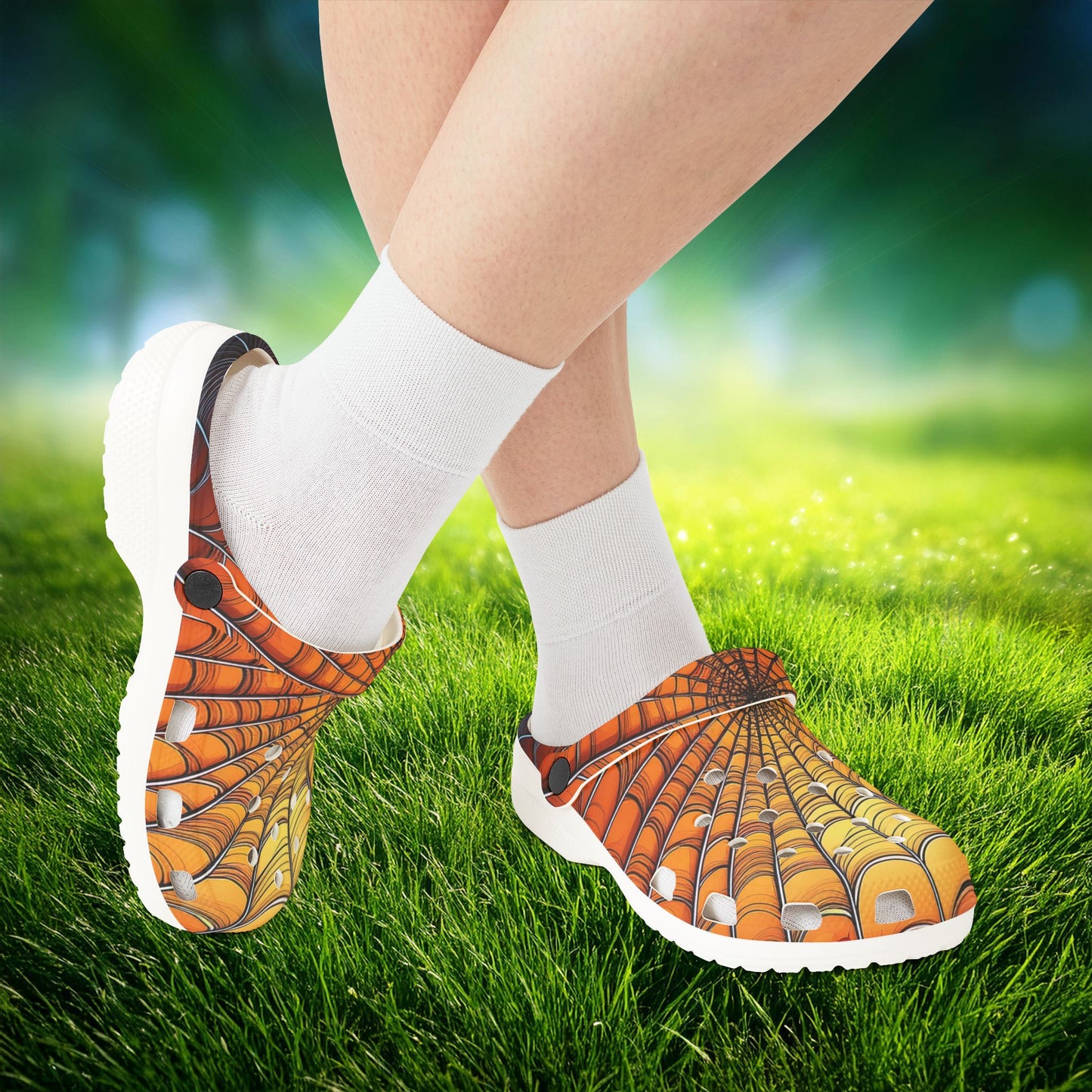 Spider Web Foam Clogs