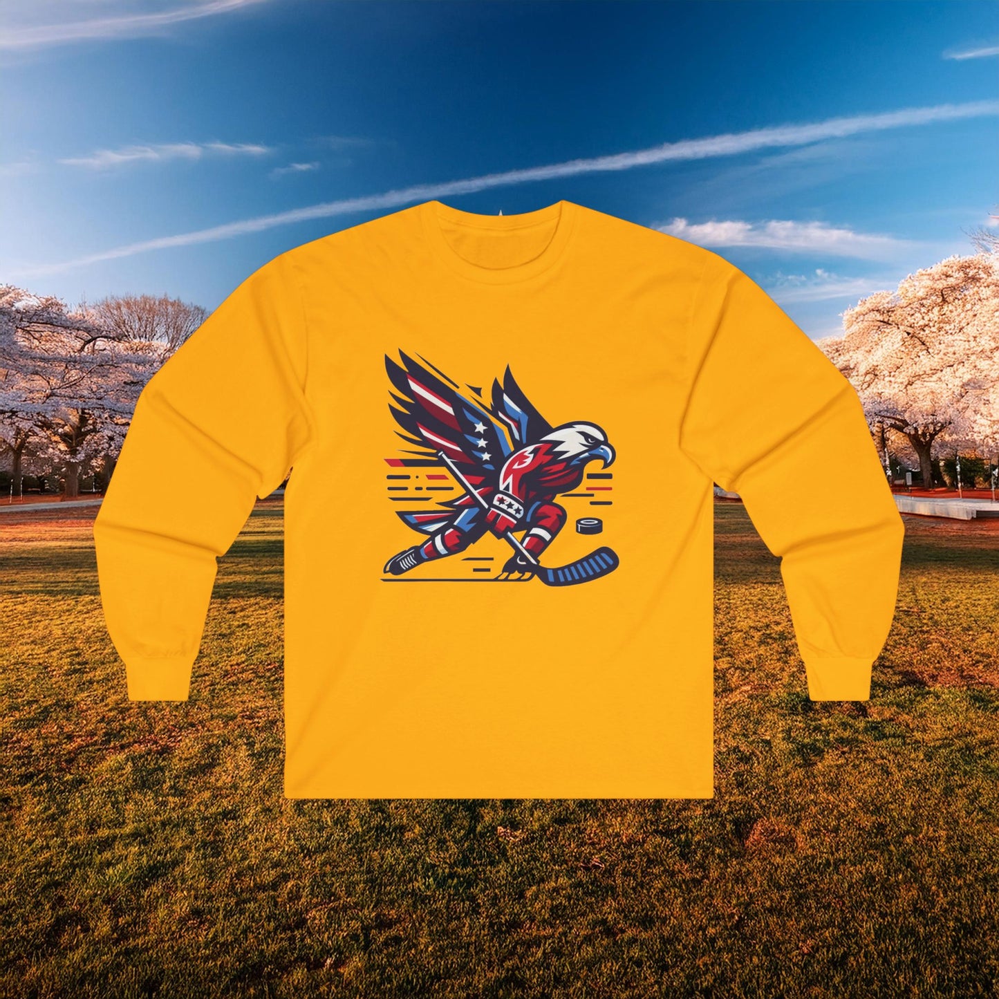 Washington Hockey Eagle Long Sleeve Tee