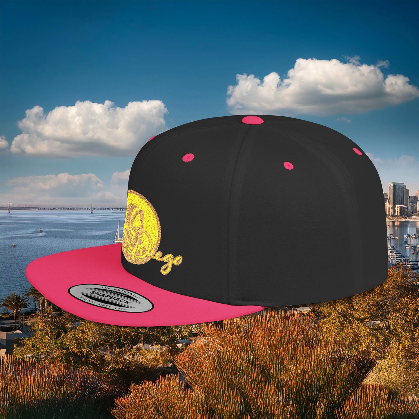 San Diego Baseball Logo Flat Bill Snapback