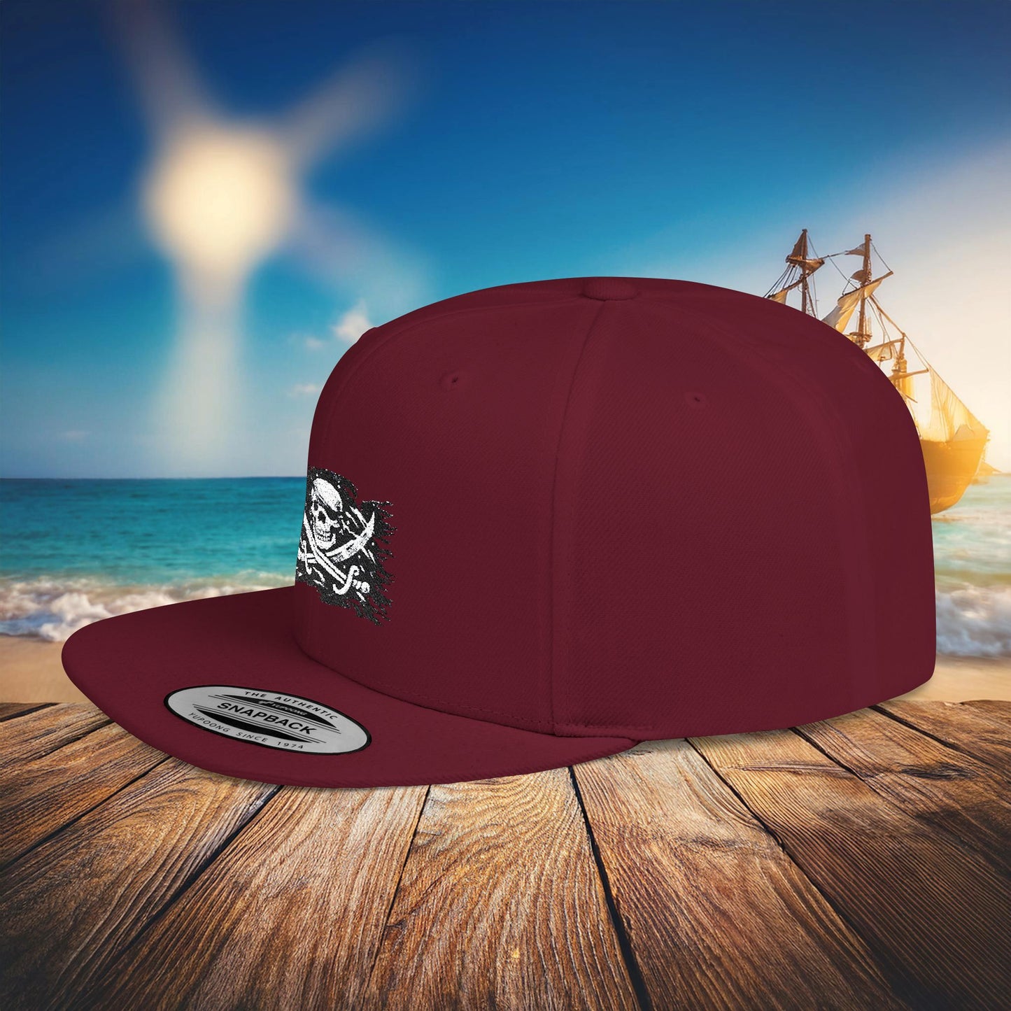 Jolly Roger Flat Bill Snapback