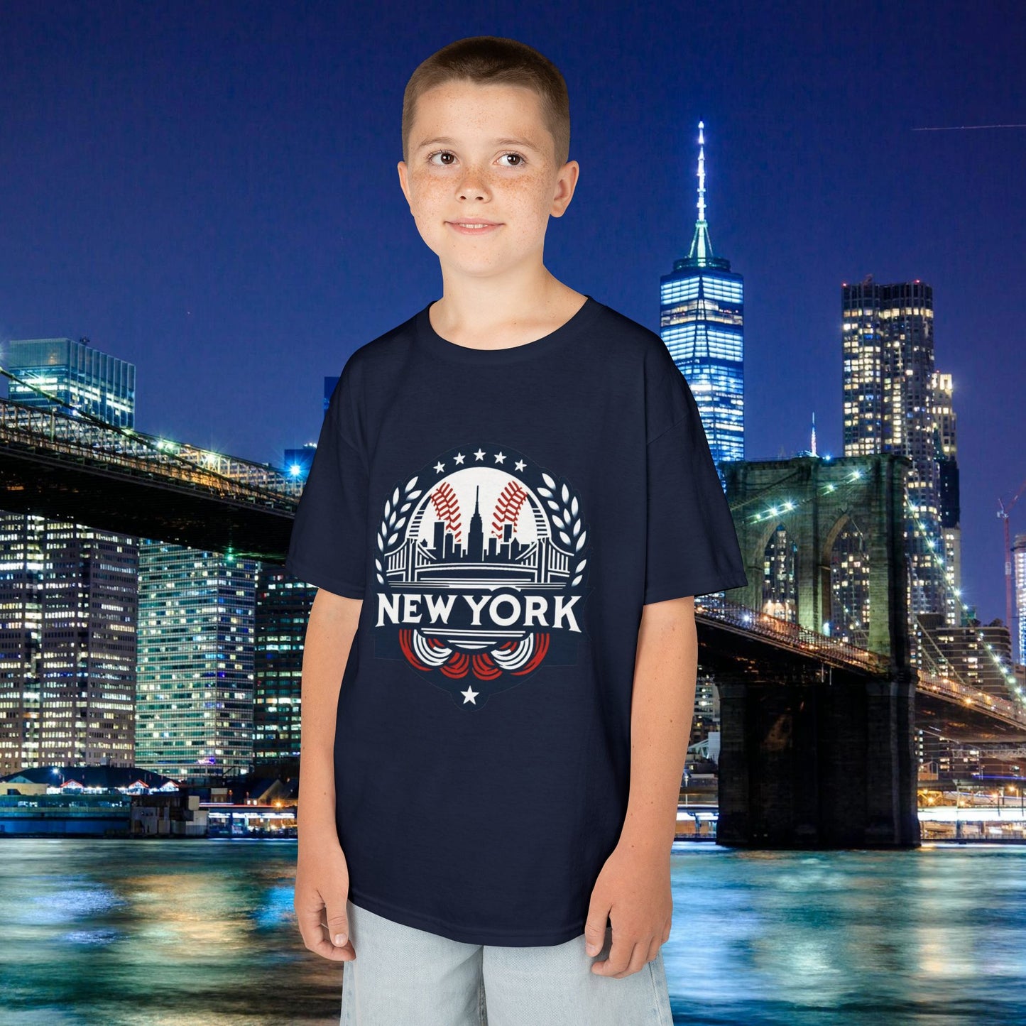 New York Bronx Baseball Kids Tee