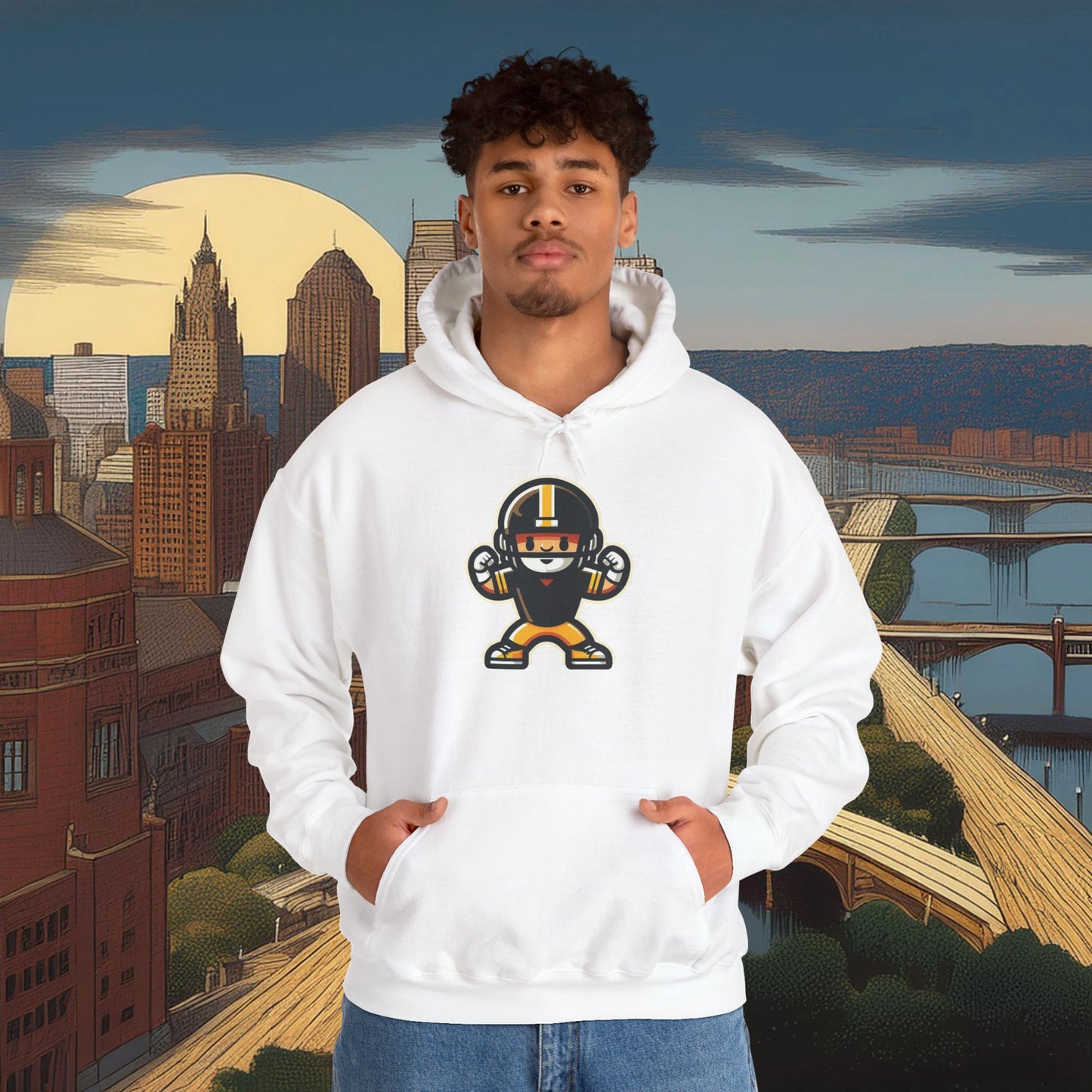 Mini Pittsburgh Football Player Hoodie