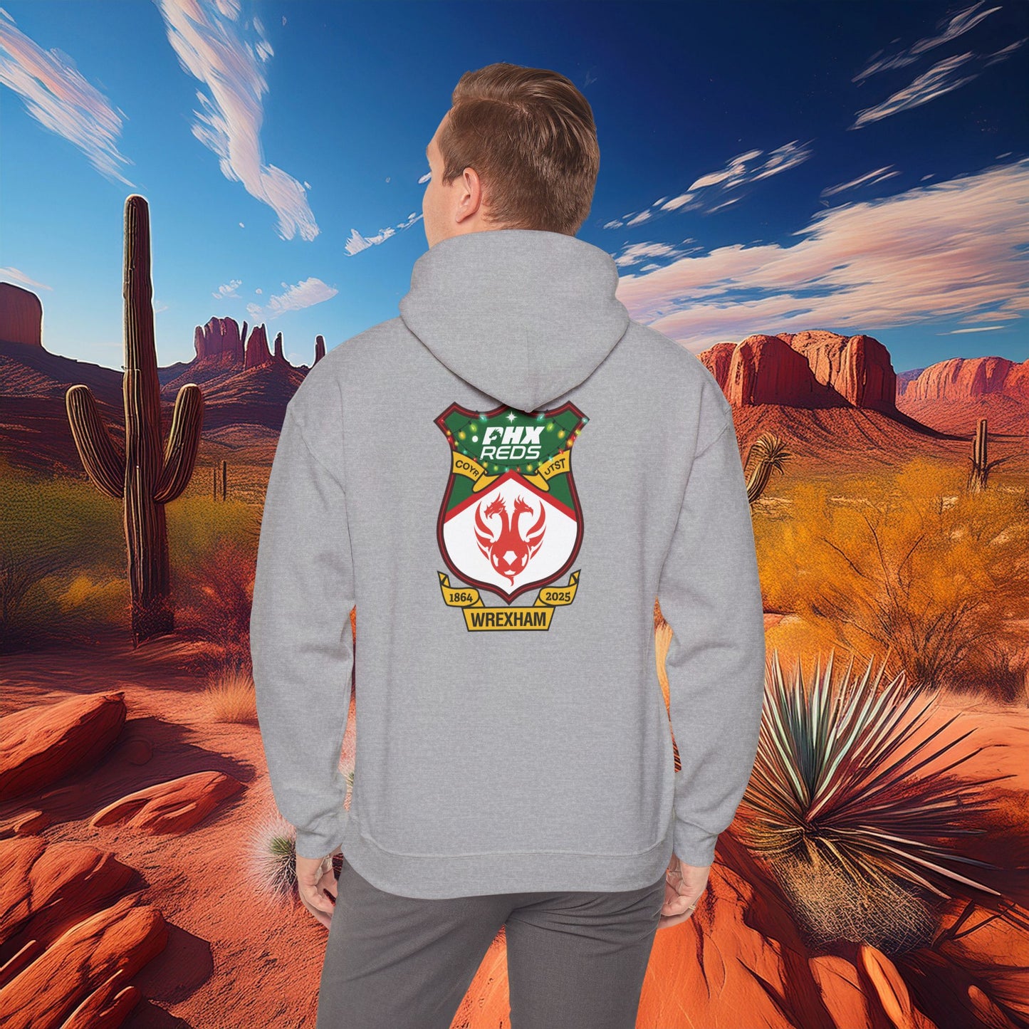 PHX Reds Christmas Crest Hoodie