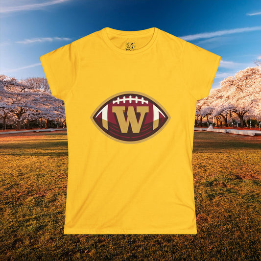 Washington Football Logo Women's Softstyle Tee