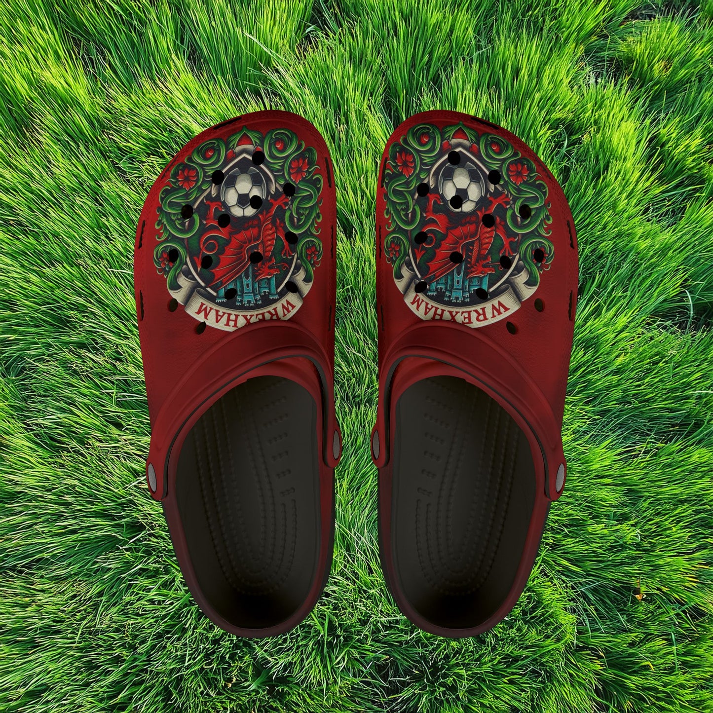 Wrexham Crest Foam Clogs
