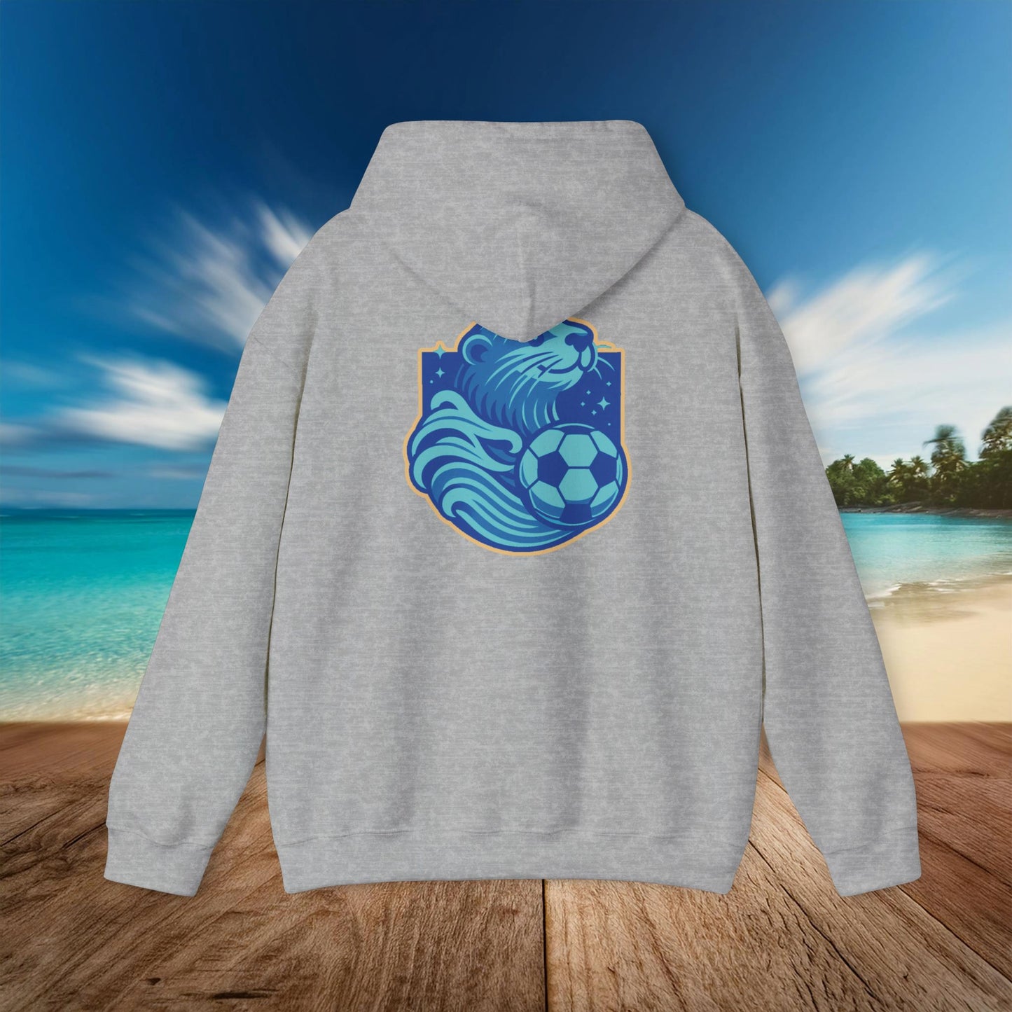 Sea Otter Soccer Logo Hoodie