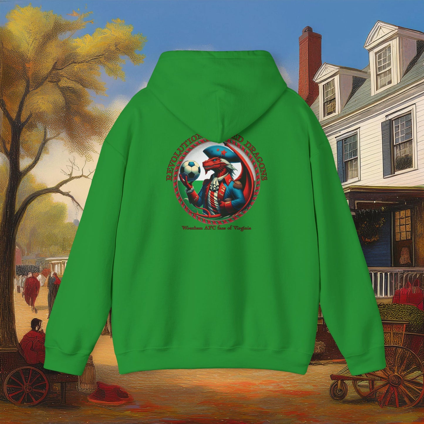 Revolutionary Red Dragons Crest Hoodie