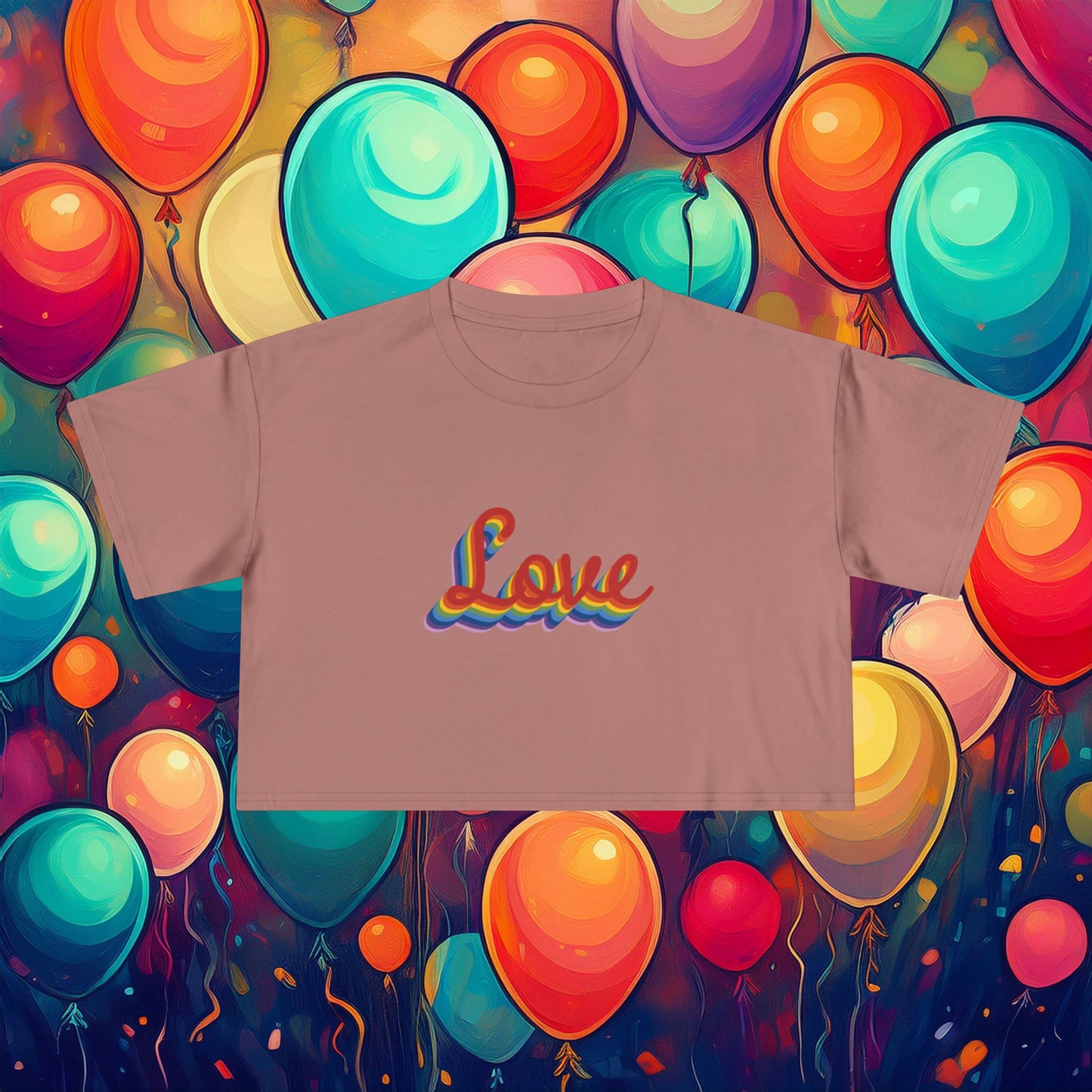 Rainbow Love Women's Crop Tee