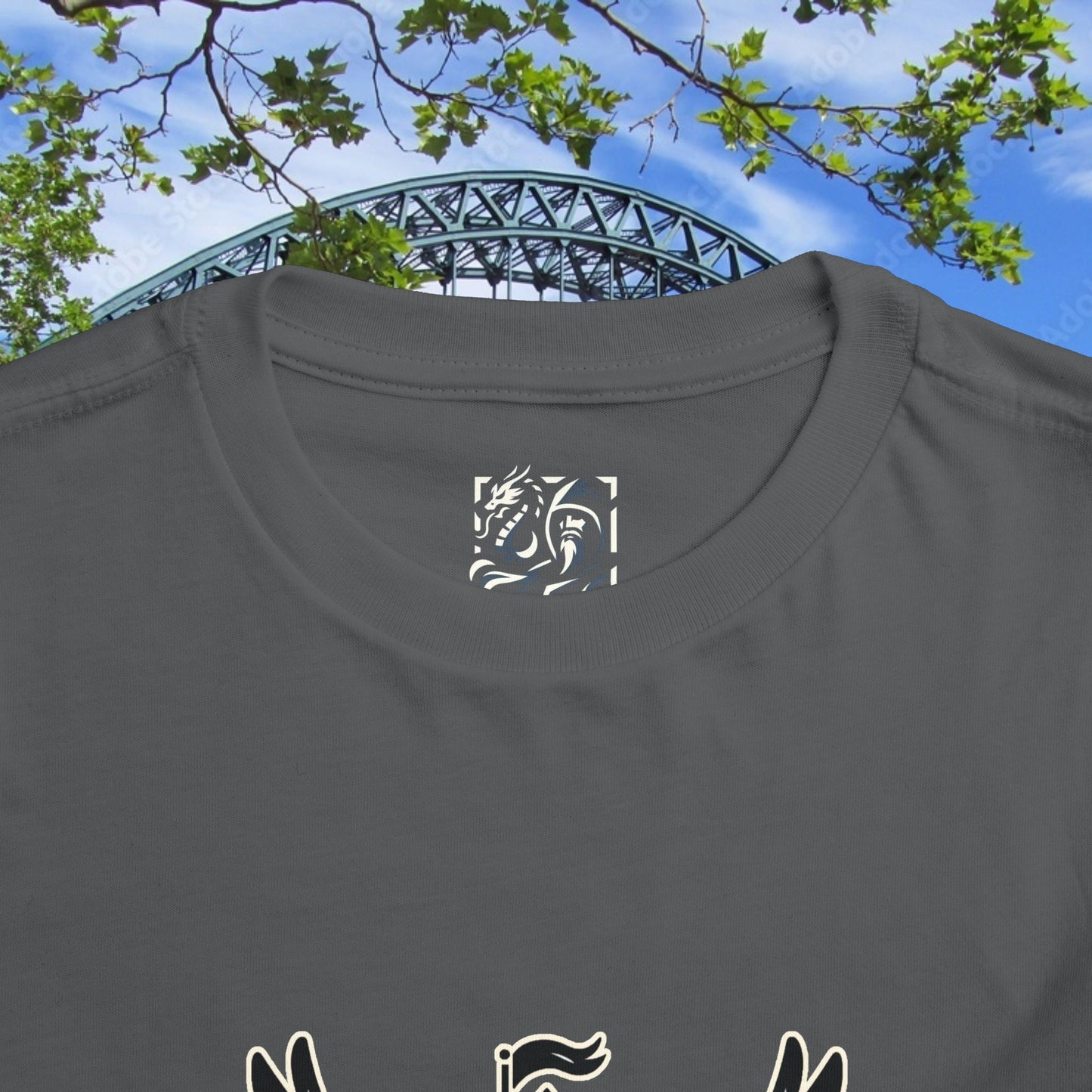 Newcastle United B&W Crest Toddler Tee