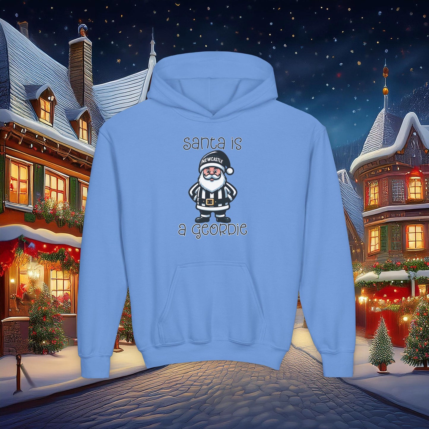 Newcastle United Santa is a Geordie Youth Hoodie
