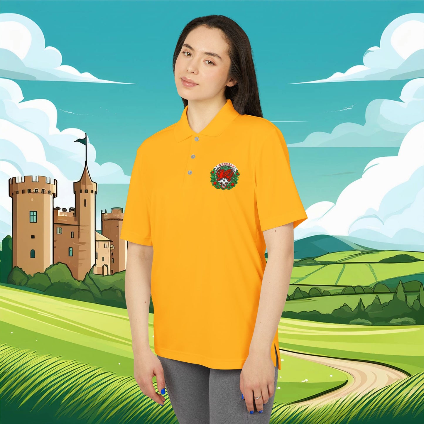 Wrexham Crest adidas Performance Polo