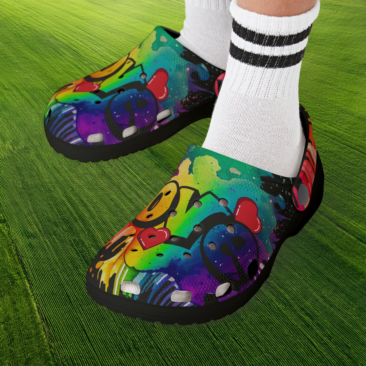 Love Color Bomb Kid's Foam Clogs