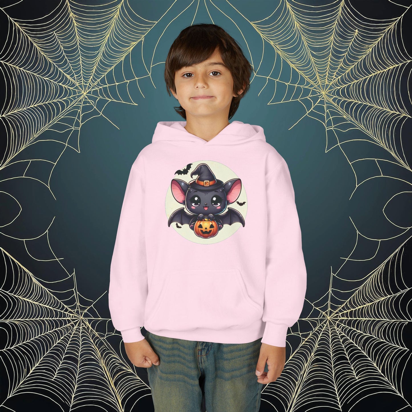 Trick or Treat Bat Youth Hoodie