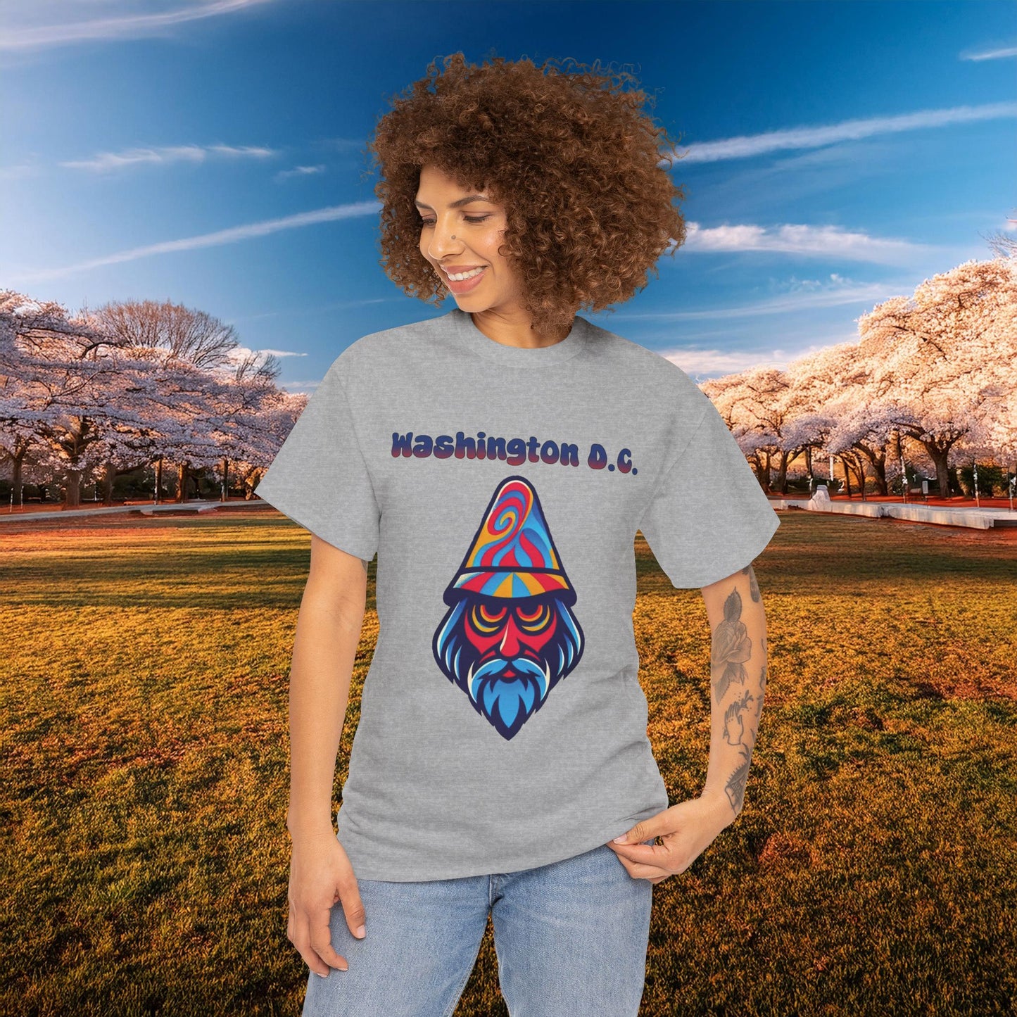 Washington D.C. Psychedelic Wizard Tee