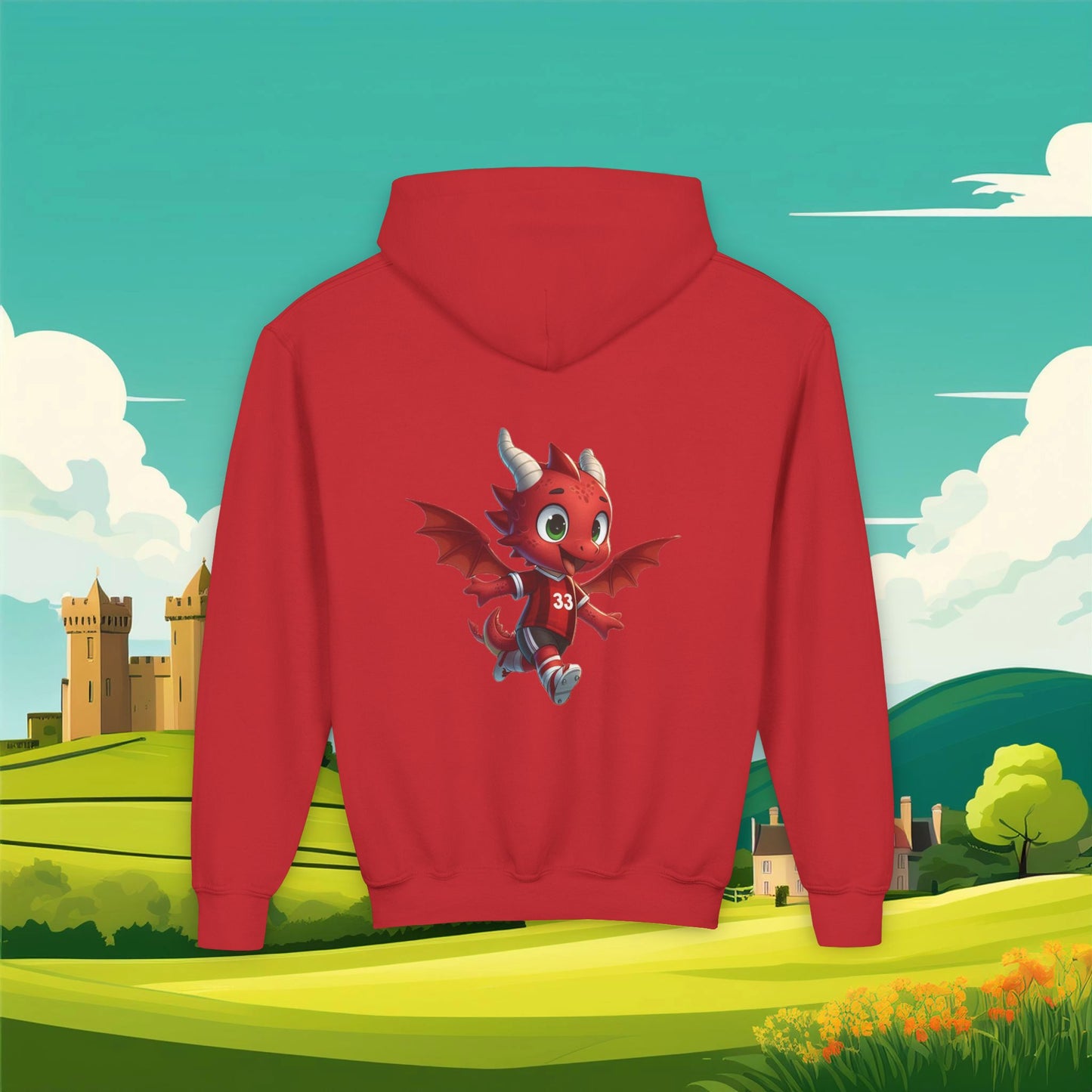 Wrecsam Mini Red Dragon Youth Hoodie