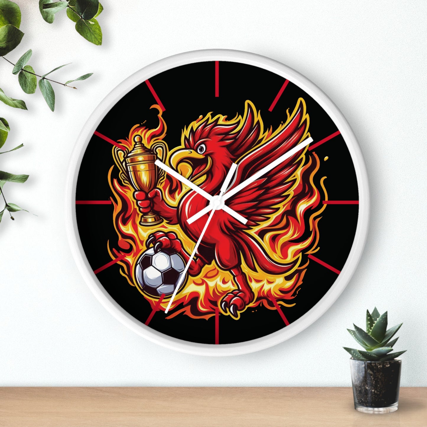 Liverpool Flames Wall Clock