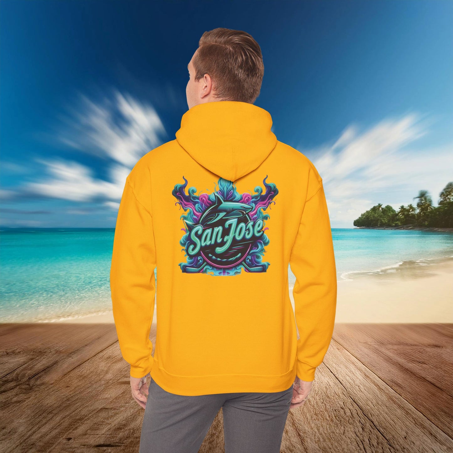 San Jose Hockey Neon Hoodie