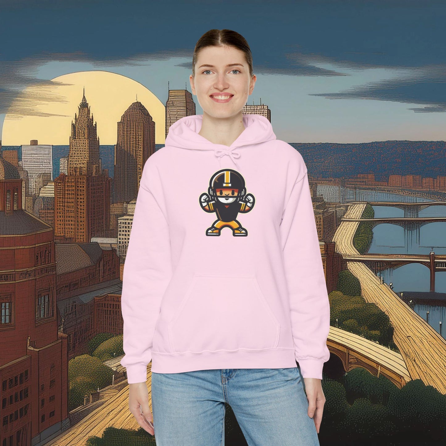Mini Pittsburgh Football Player Hoodie