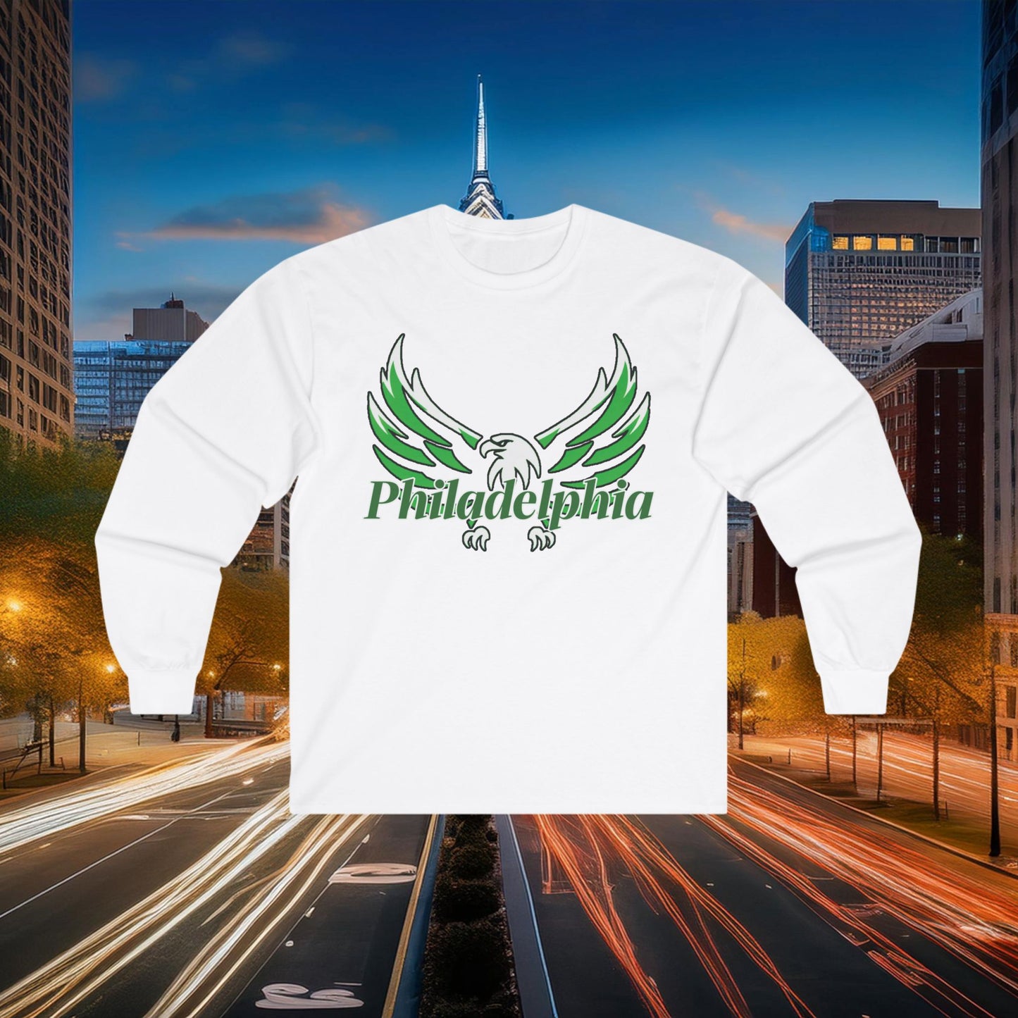 Philadelphia Eagle Logo Long Sleeve Tee