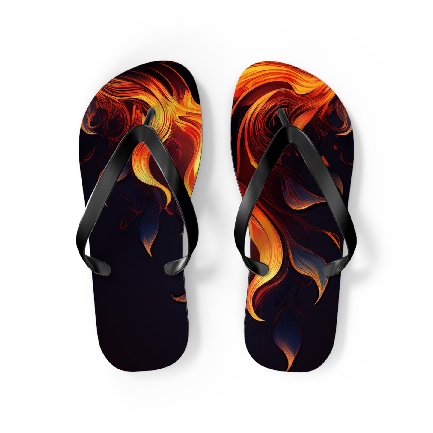 Flames Flip Flops