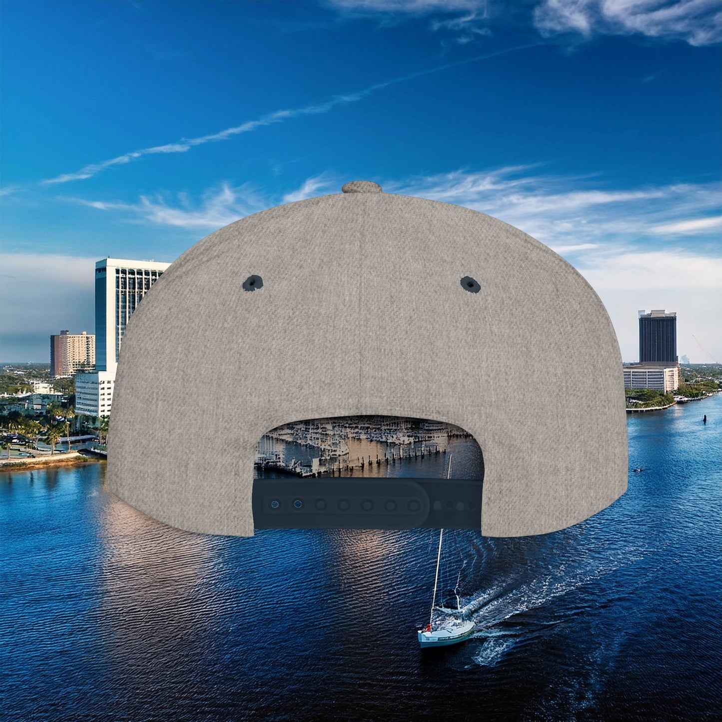 Tampa Bay Baseball Logo Flat Bill Snapback