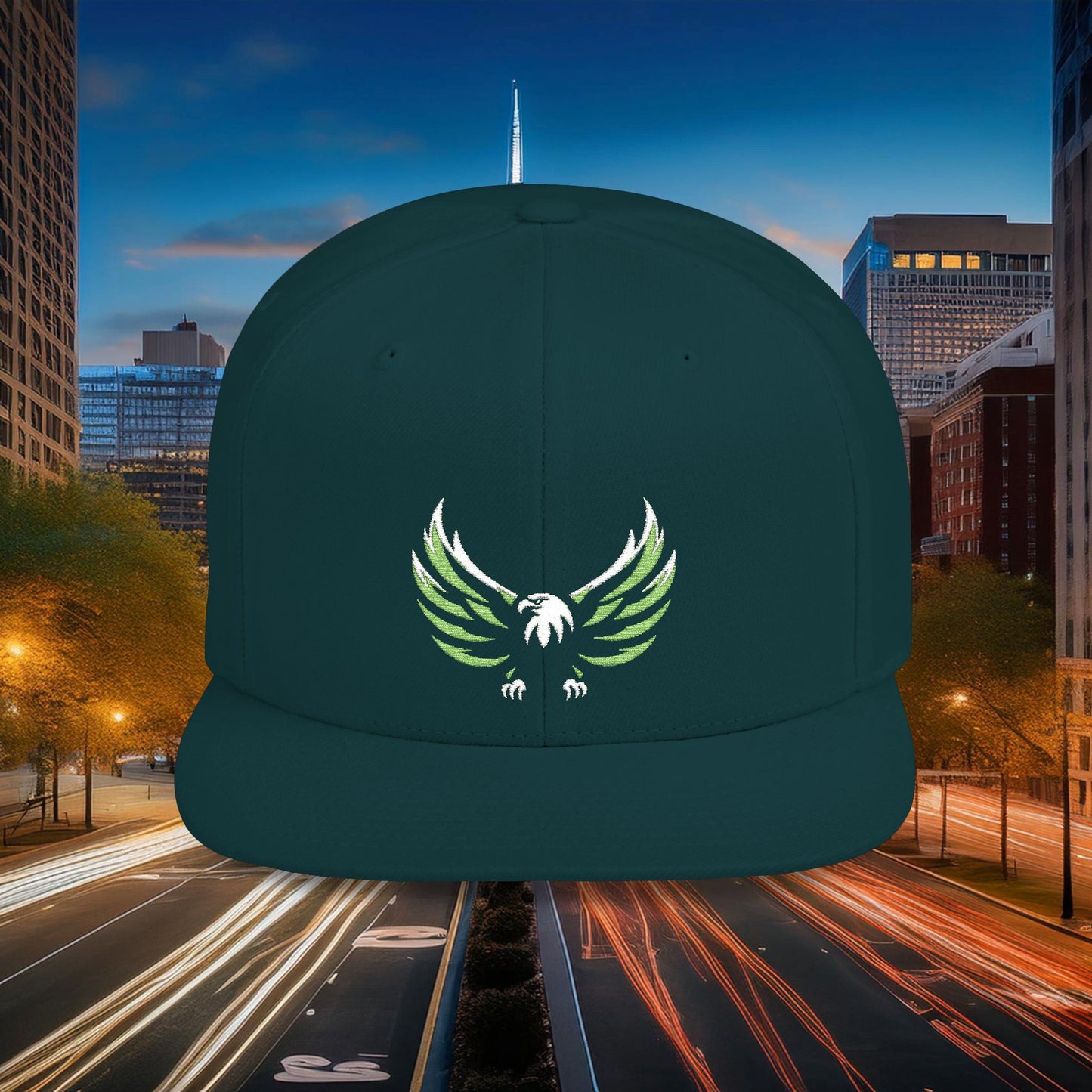 Philadelphia Eagles Logo Flat Bill Snapback