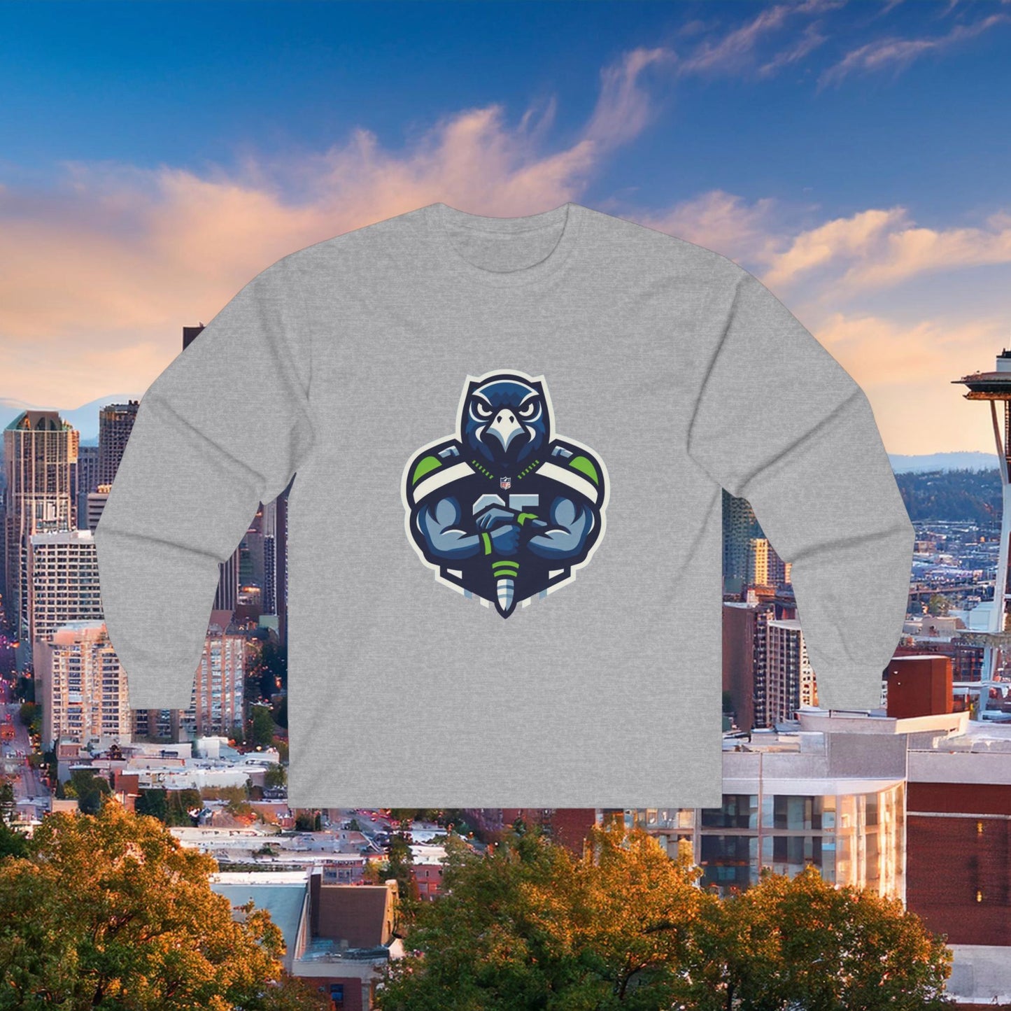 Seattle Football Player Long Sleeve Tee