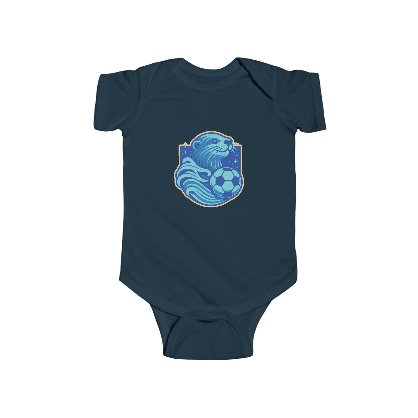 Sea Otter Soccer Logo Infant Bodysuit