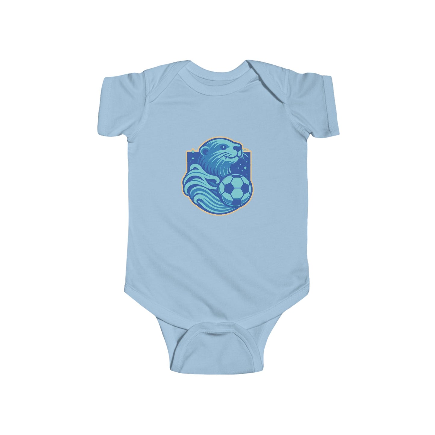 Sea Otter Soccer Logo Infant Bodysuit