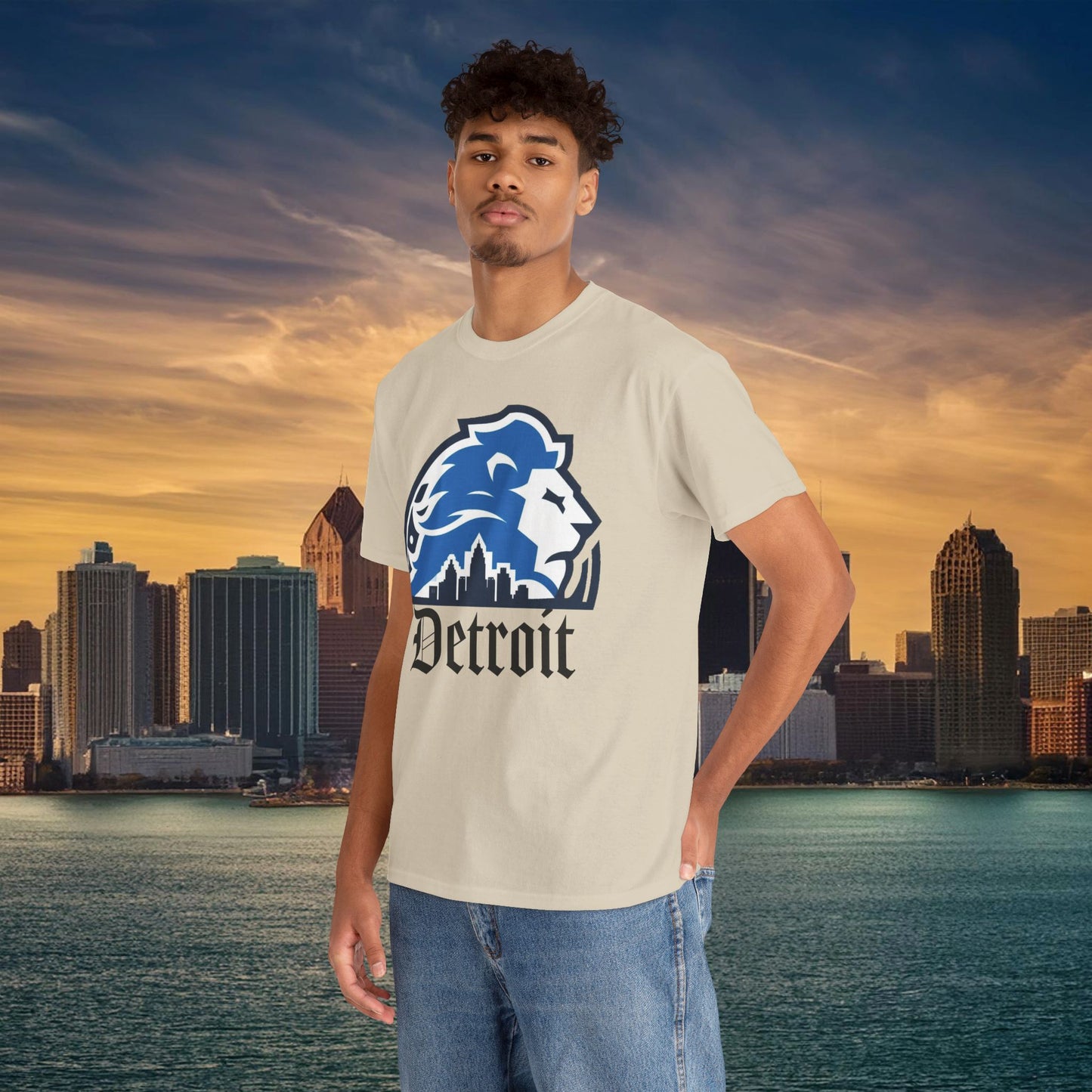 Detroit Football Skyline Tee