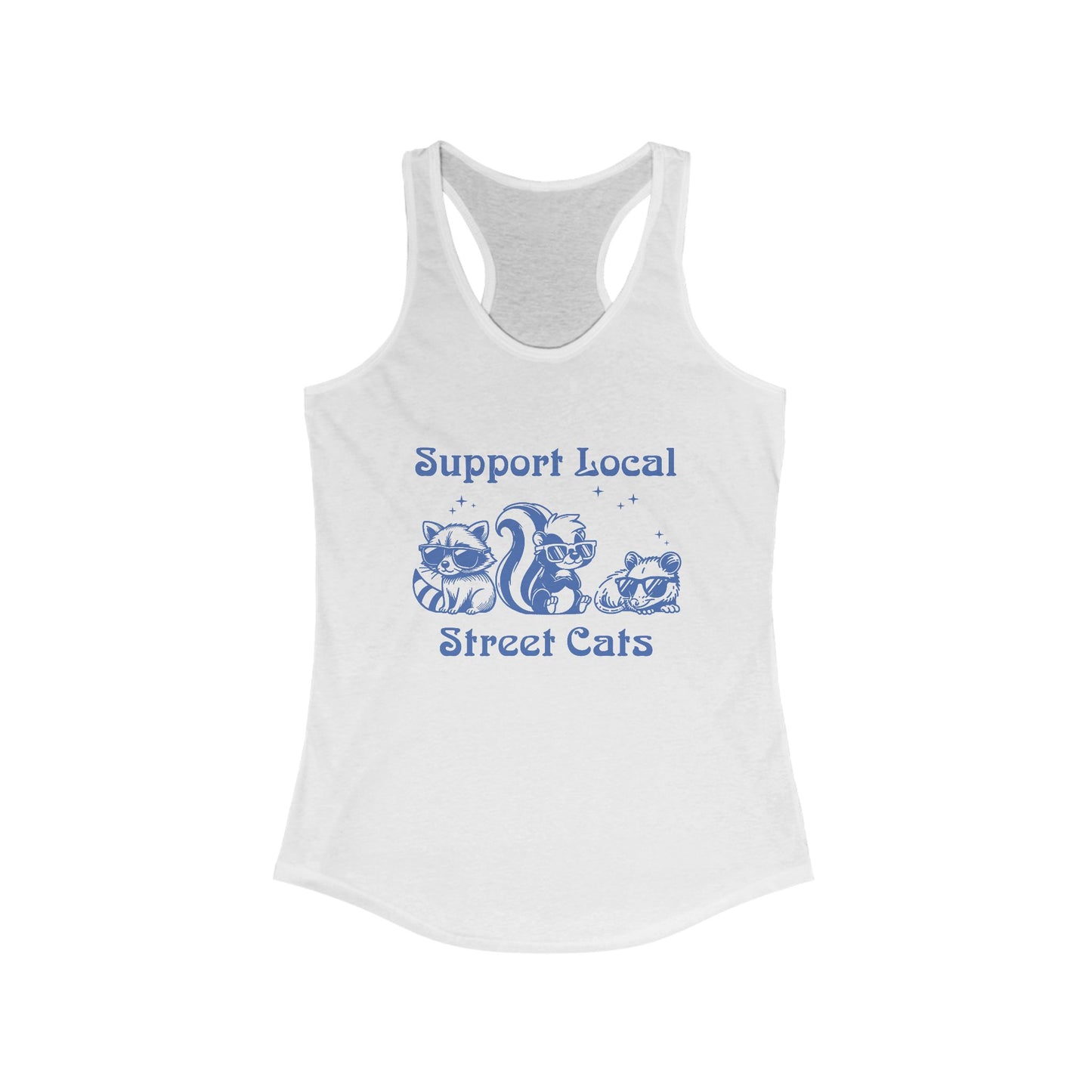 Support Local Street Cats Racerback Tank