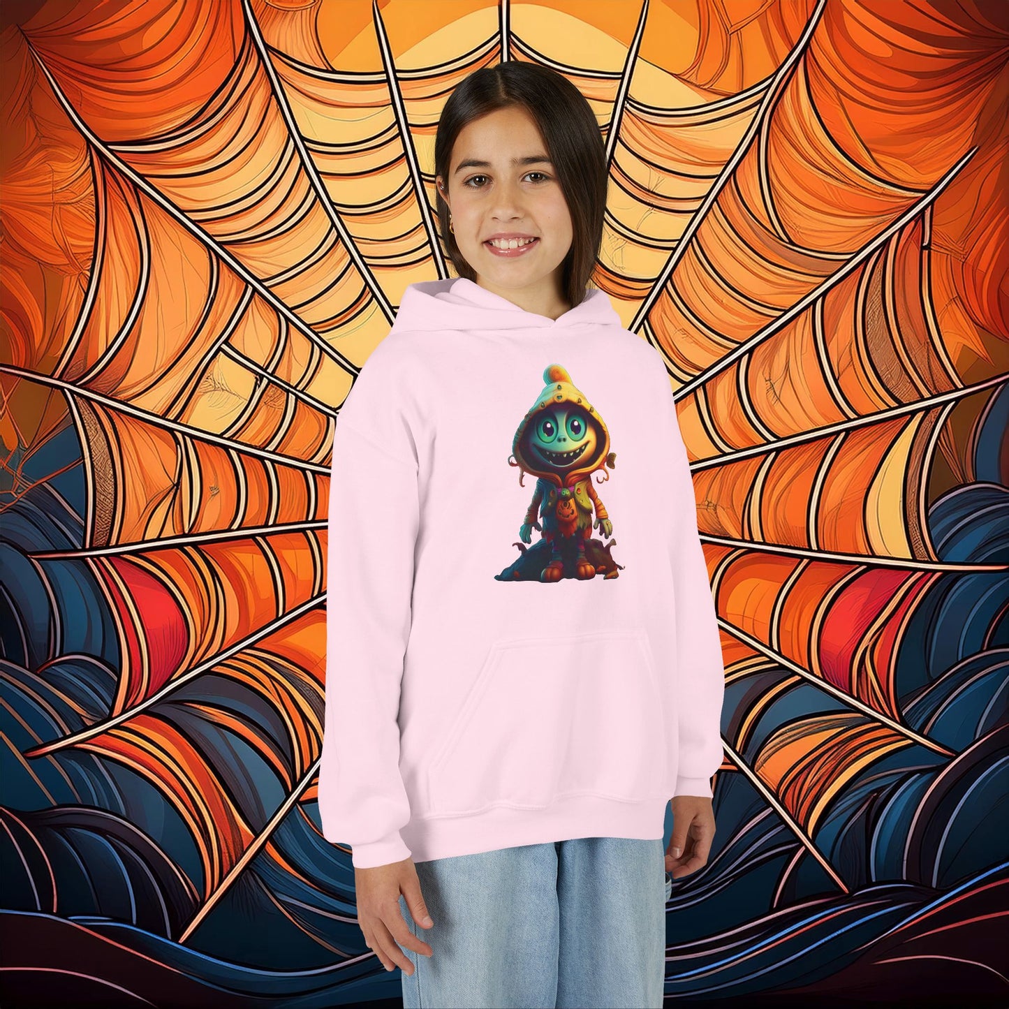 Trick or Treat Monster Youth Hoodie