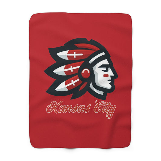 Chief Football Sherpa Fleece Blanket