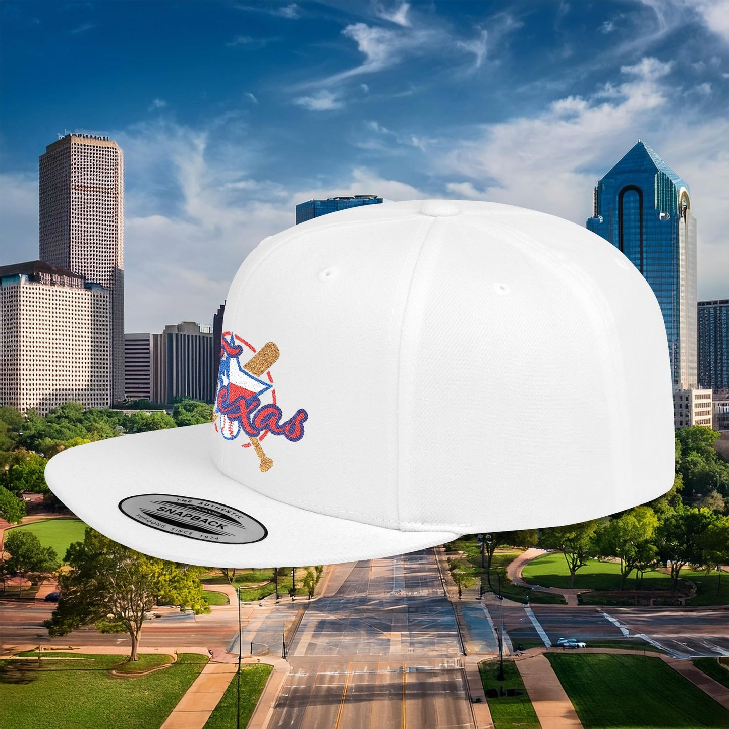 Texas Baseball Flat Bill Snapback