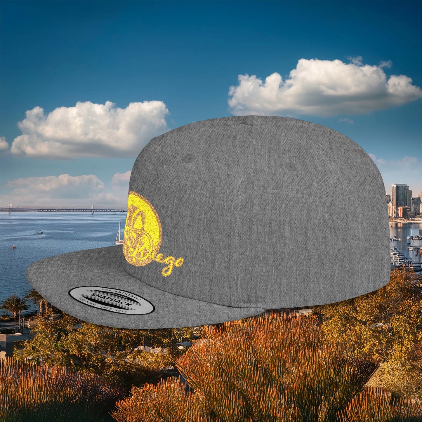 San Diego Baseball Logo Flat Bill Snapback