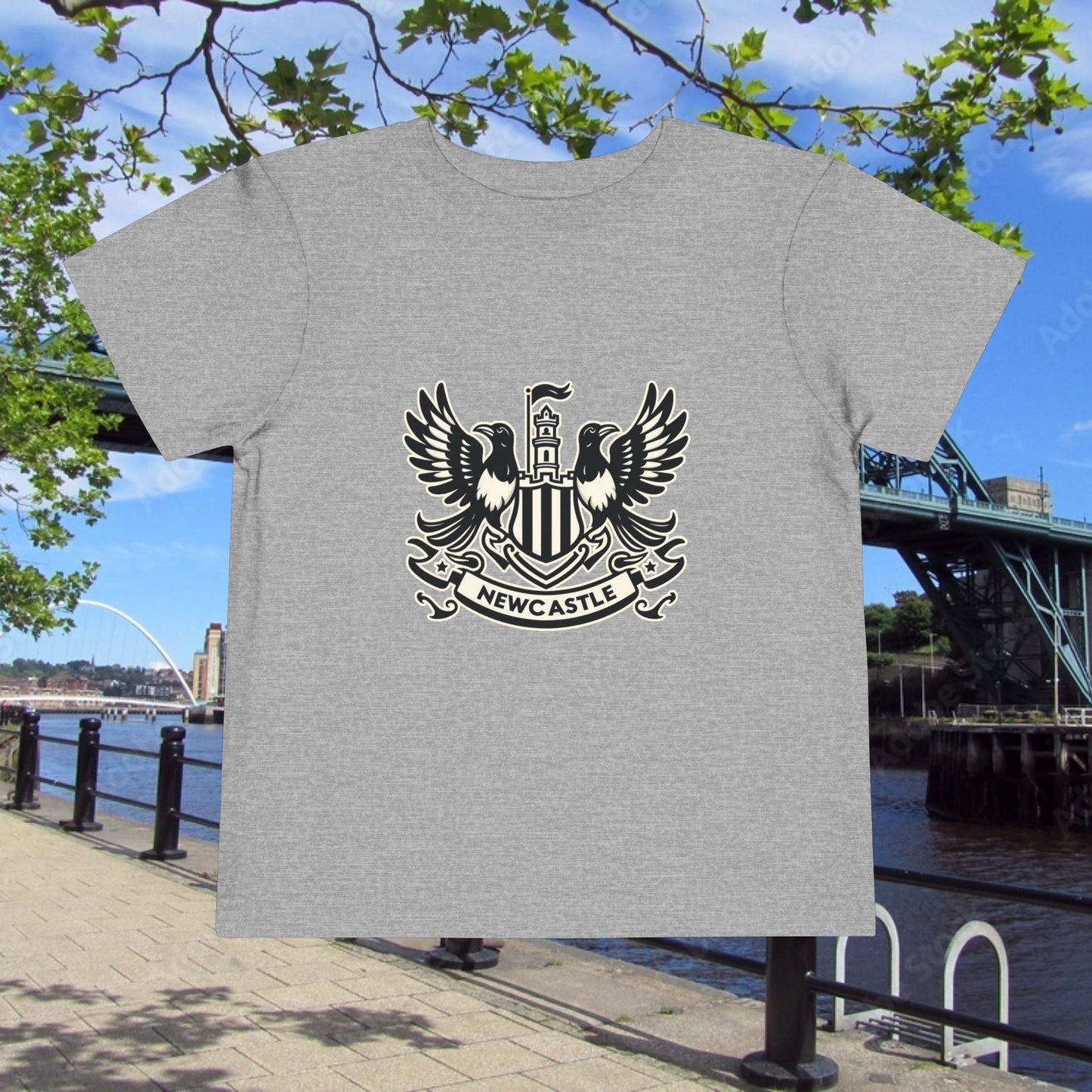 Newcastle United B&W Crest Toddler Tee